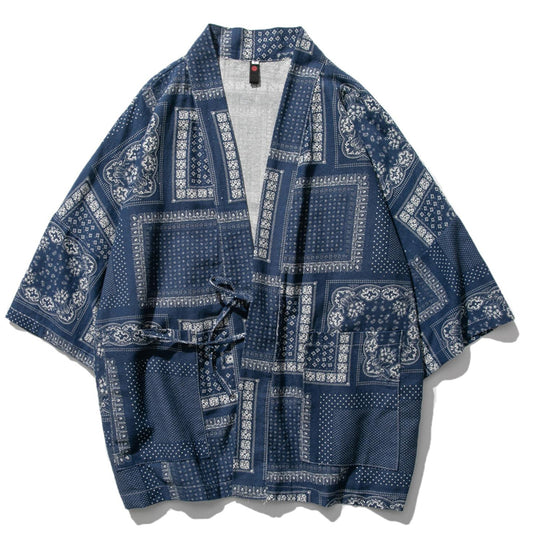 夏新作 プリント Sanjuro Kimono Jacket