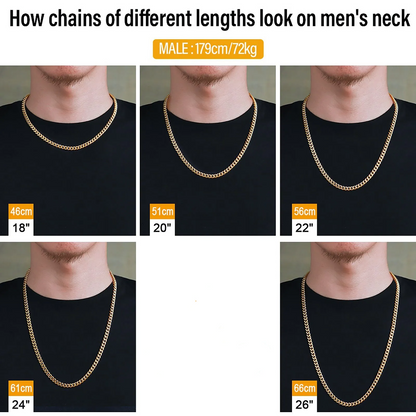 3mm/4mm/6mm 喜平 メンズネックレス