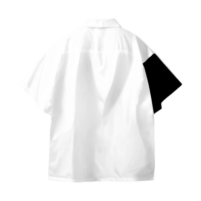 猫シルエット半袖シャツ2色