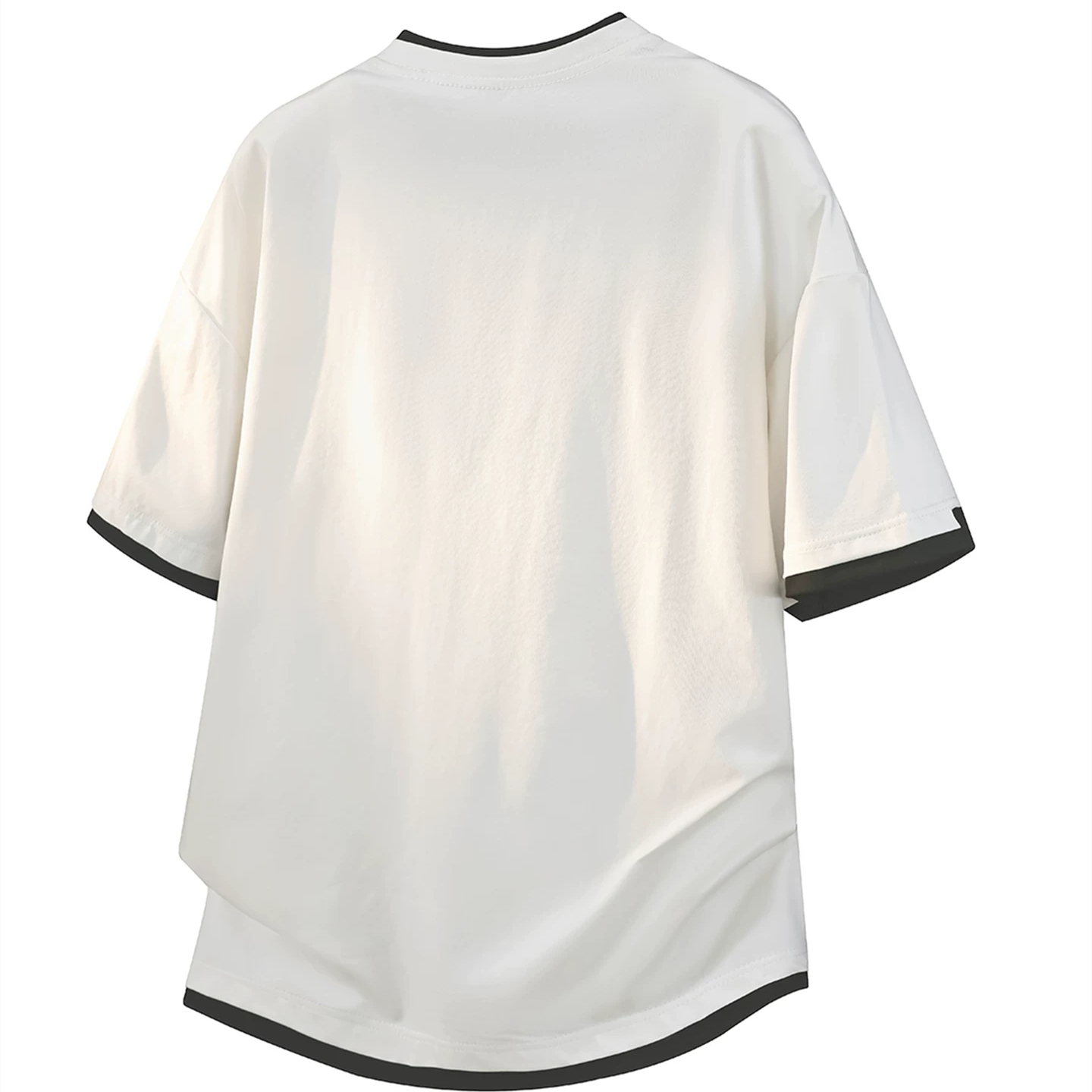 体型カバー配色レイヤードＴシャツ2色