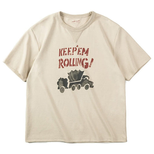 ヴィンテージアルファベットプリントTシャツ