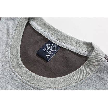 切替ポケット配色半袖Tシャツ