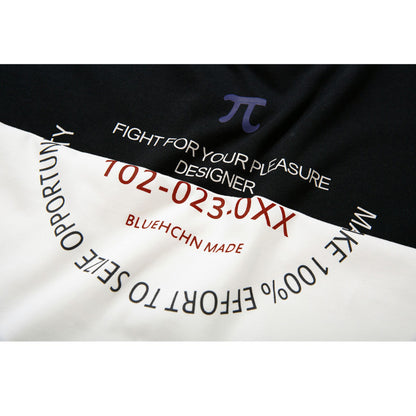 レトロアルファベットプリントカジュアルTシャツ