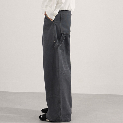 cleanfitシンプル無地カーゴパンツ