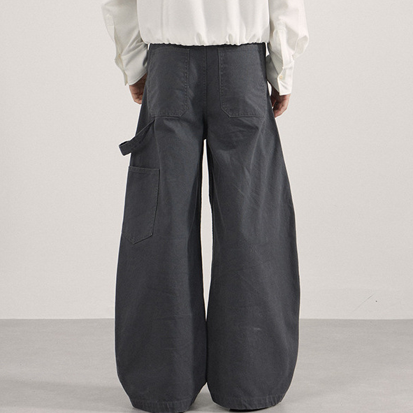 cleanfitシンプル無地カーゴパンツ