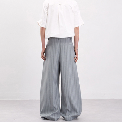 定番ストラップ柄ワイドパンツ2色