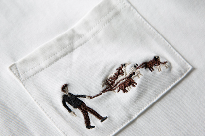 ポケット刺繍大人シンプルコットンＴシャツ