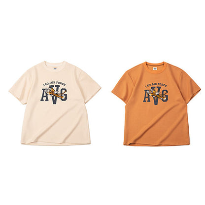 ミリタリー・AVGフライングタイガース刺繍Tee