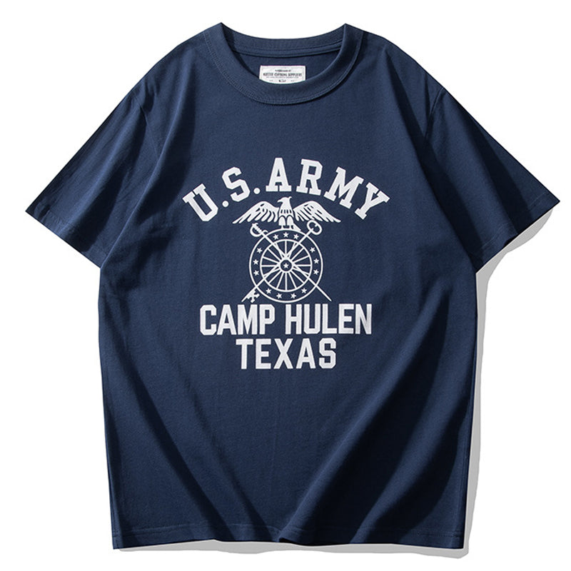 夏新作210g アメカジ USA ARMYプリントTシャツ