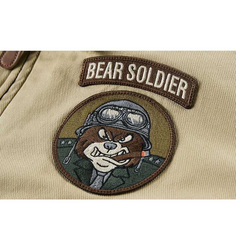 （U.S. Air Force）BEAR SOLDIERS メンズ ダウンジャケット