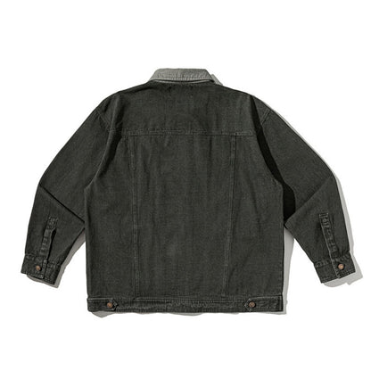 vintage無地ウオッシュ加工ジャケット