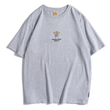 五色カジュアルアルファベット無地半袖Tシャツ