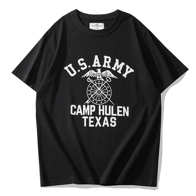 夏新作210g アメカジ USA ARMYプリントTシャツ