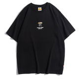 五色カジュアルアルファベット無地半袖Tシャツ