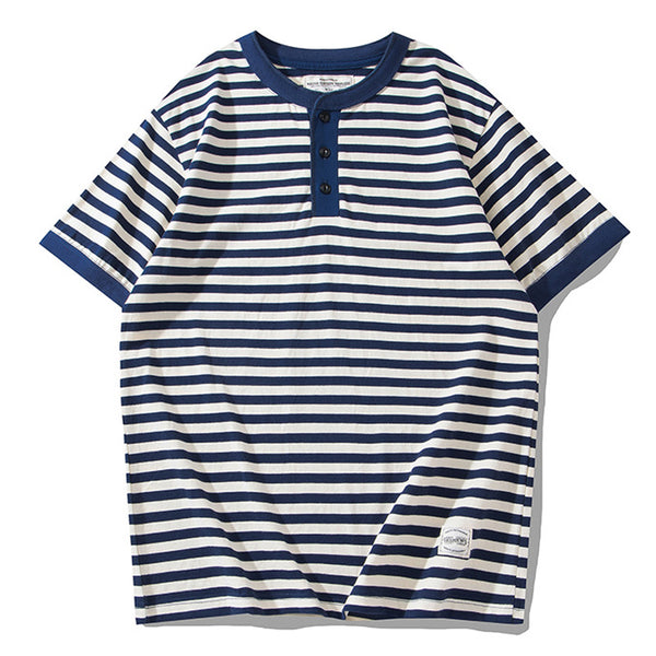 夏新作アメカジボーダーTシャツ henry shirt TEE