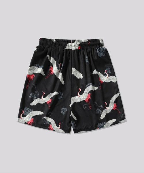 オープンカラー アロハシャツ＆ショートパンツ セットアップ