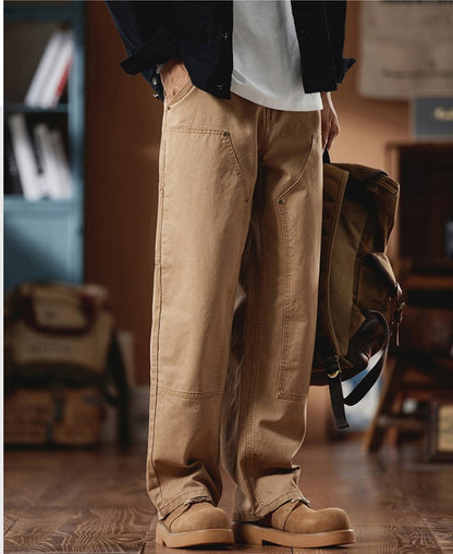 リベット飾りゆったり感カーゴパンツ