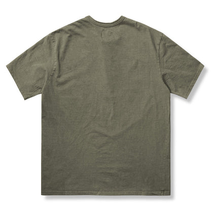 【大人気】ウォッシュド加工　ヘビーウェイト半袖ヘンリーTシャツ