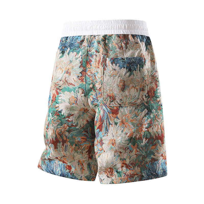 ジャカード夏ショートパンツ