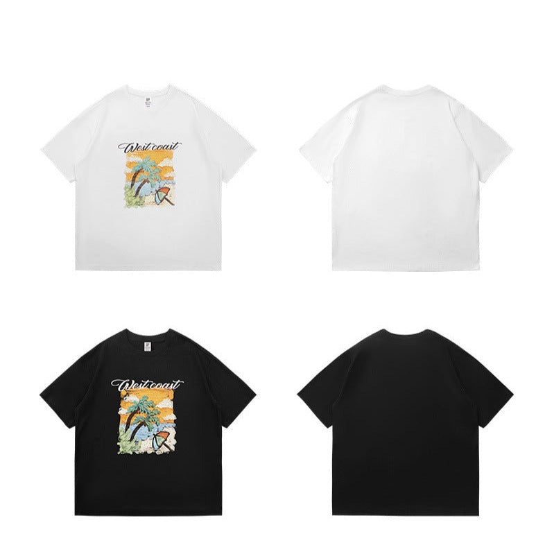 ホリデープリント 半袖Tシャツ