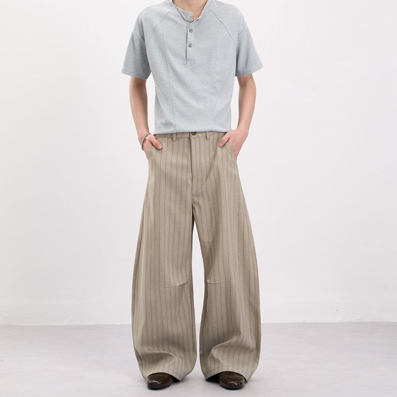 定番ストラップ柄ワイドパンツ2色