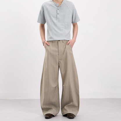 定番ストラップ柄ワイドパンツ2色