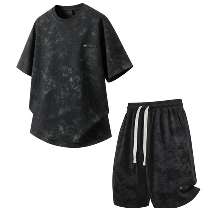 タイダイ染2点セット　Ｔシャツ+ショートパンツ
