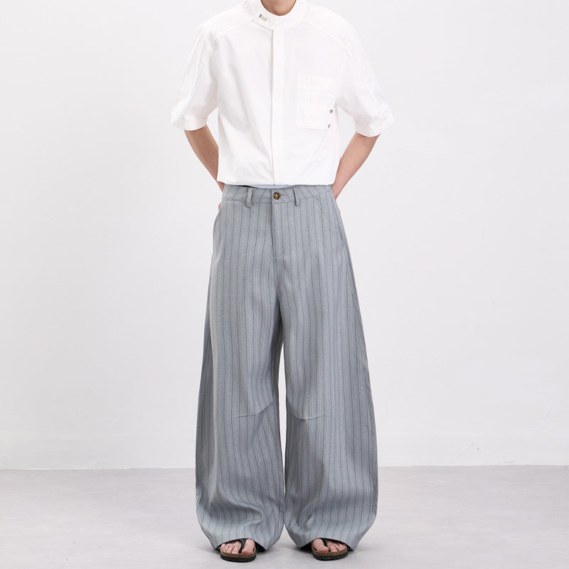 定番ストラップ柄ワイドパンツ2色