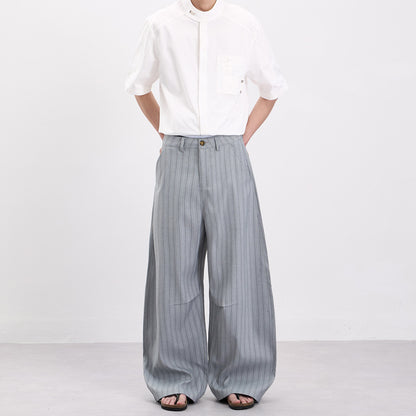 定番ストラップ柄ワイドパンツ2色