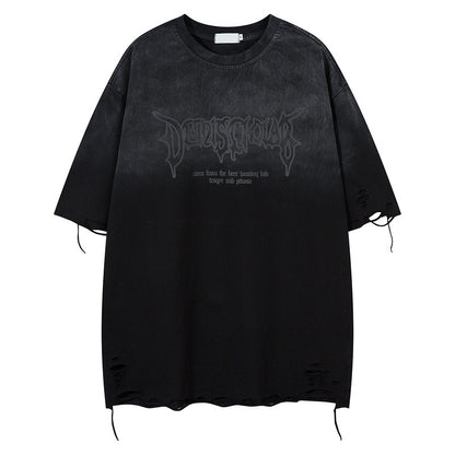 ダメージ加工人気グラデーションＴシャツ