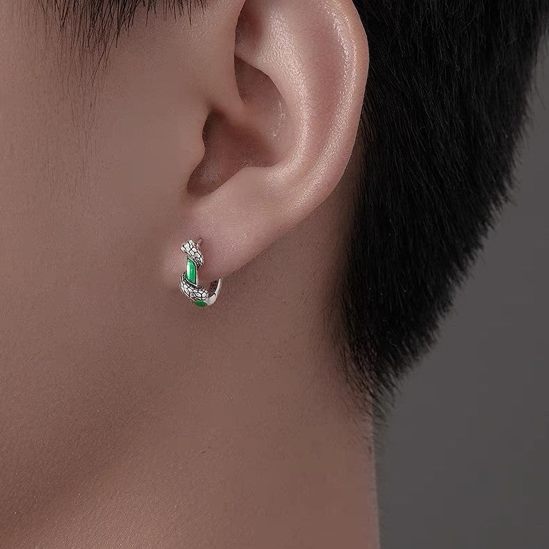 切り替えデザインメンズピアス