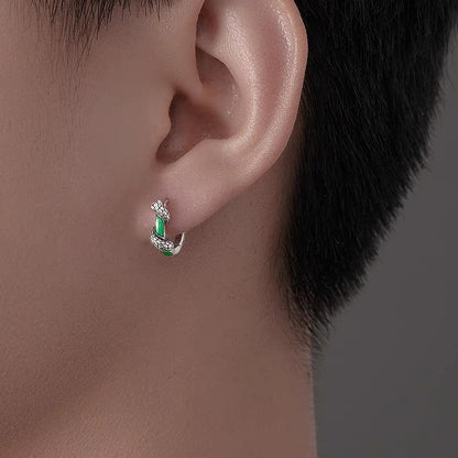 切り替えデザインメンズピアス