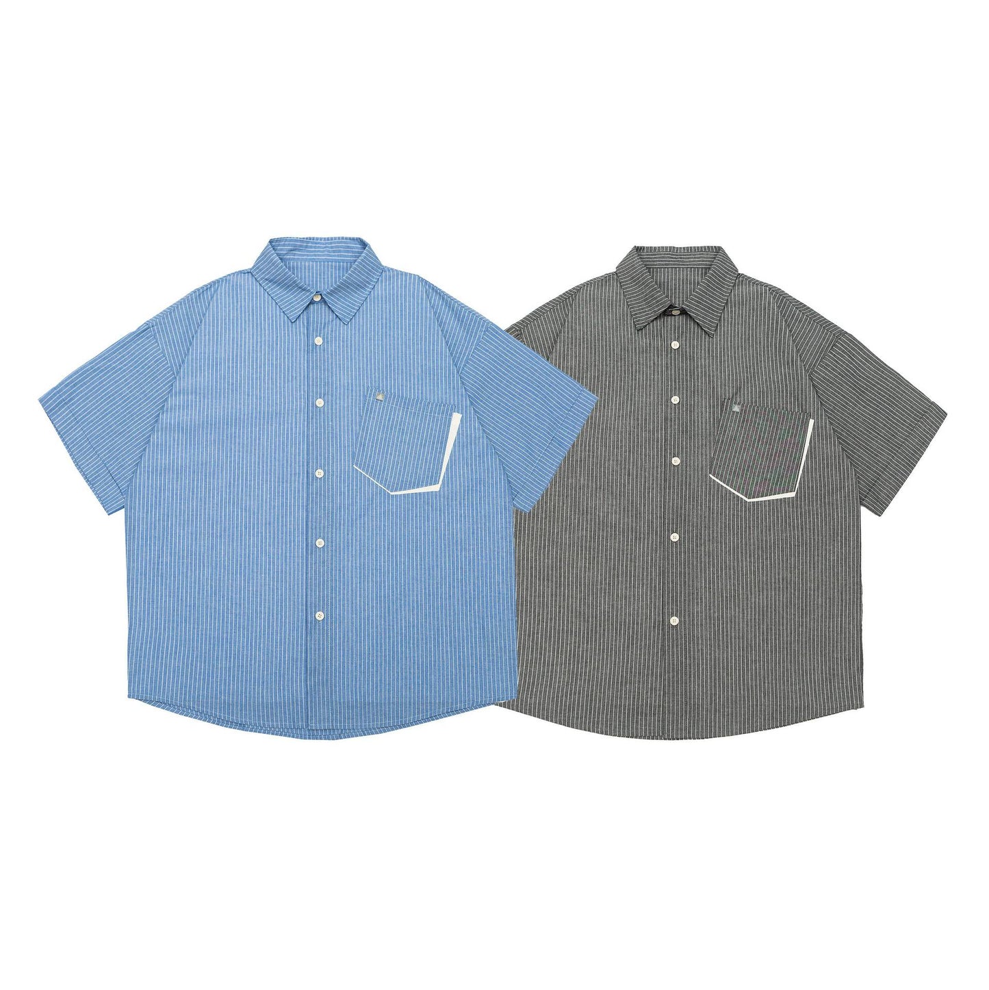 定番ストラップ柄ショートスリーブシャツ