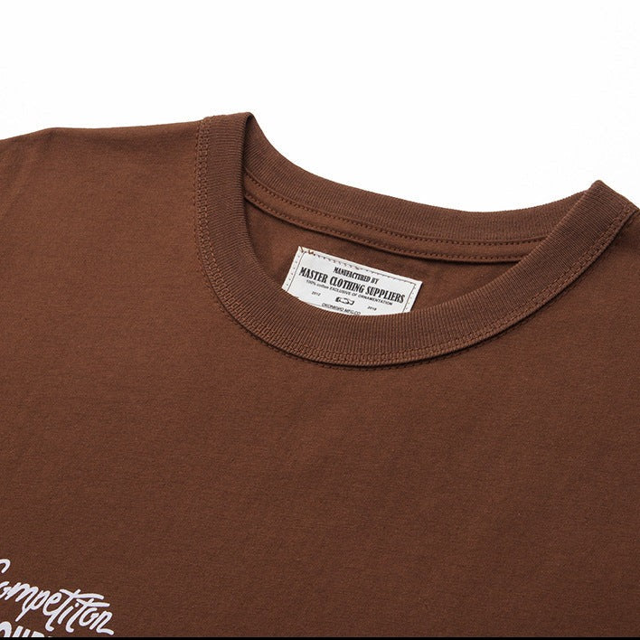 クラシックカーレトロ抜染プリントTee