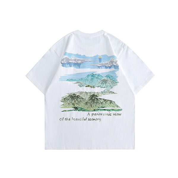 プリントカジュアルゆったりとしたTシャツ