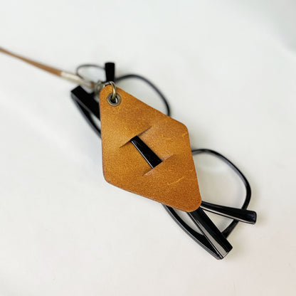職人手作りアメカジ首掛け レザーメガネホルダー