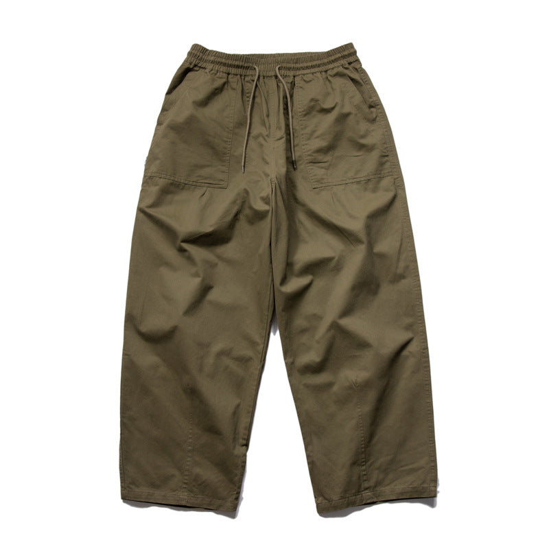 bigポケット付きシンプルチノパンツ