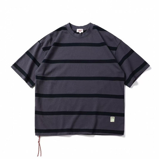 紅白ヒモ付き ボーダー柄Ｔシャツ