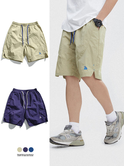 吸汗速乾シンプル無地ショートパンツ