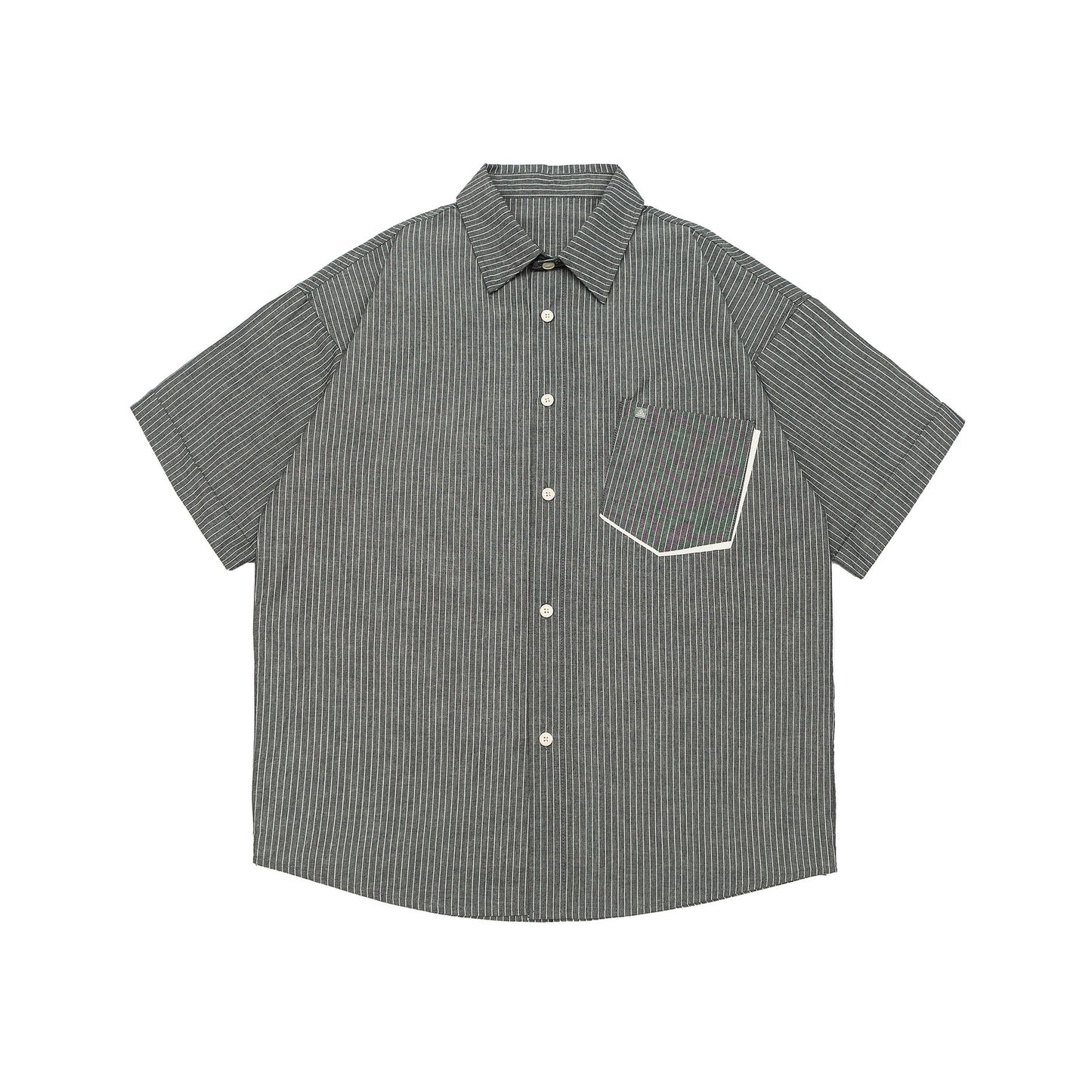 定番ストラップ柄ショートスリーブシャツ