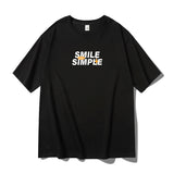 七色選べカジュアルアルファベットTシャツ