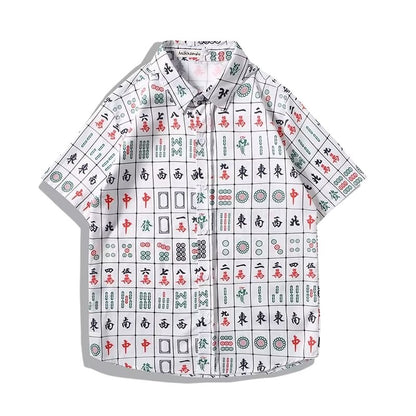 麻雀プリント　ゆったり2点セット