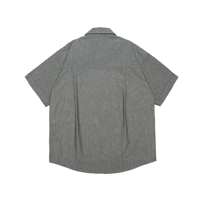 定番ストラップ柄ショートスリーブシャツ