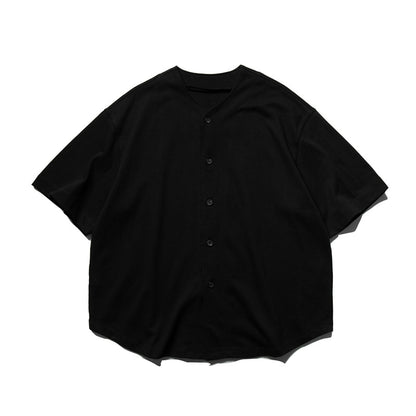 cityboyVネックソリッドカラーシャツ
