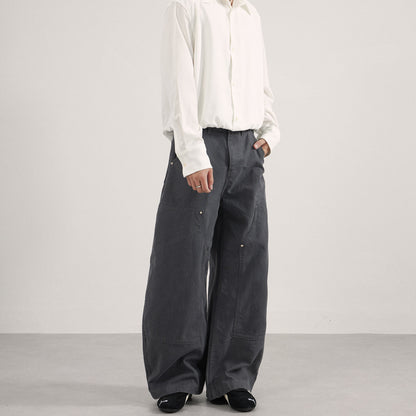 cleanfitシンプル無地カーゴパンツ