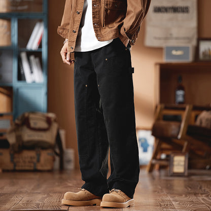 リベット飾りゆったり感カーゴパンツ