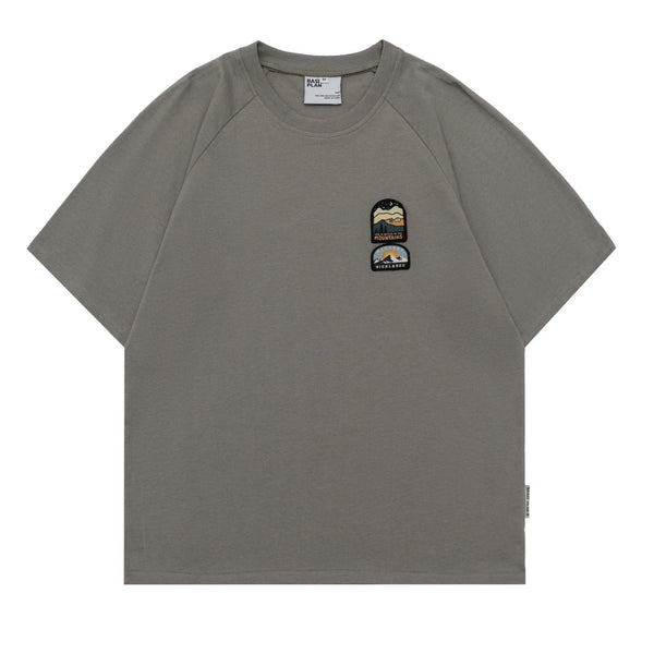 「山＆海」「日の出」シンプル三色選べTシャツ