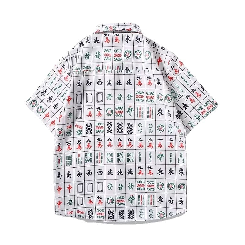 麻雀プリント　ゆったり2点セット