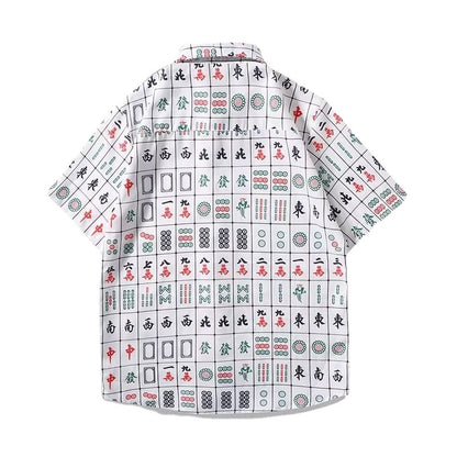 麻雀プリント　ゆったり2点セット