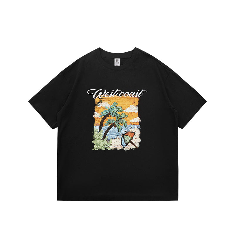 ホリデープリント 半袖Tシャツ